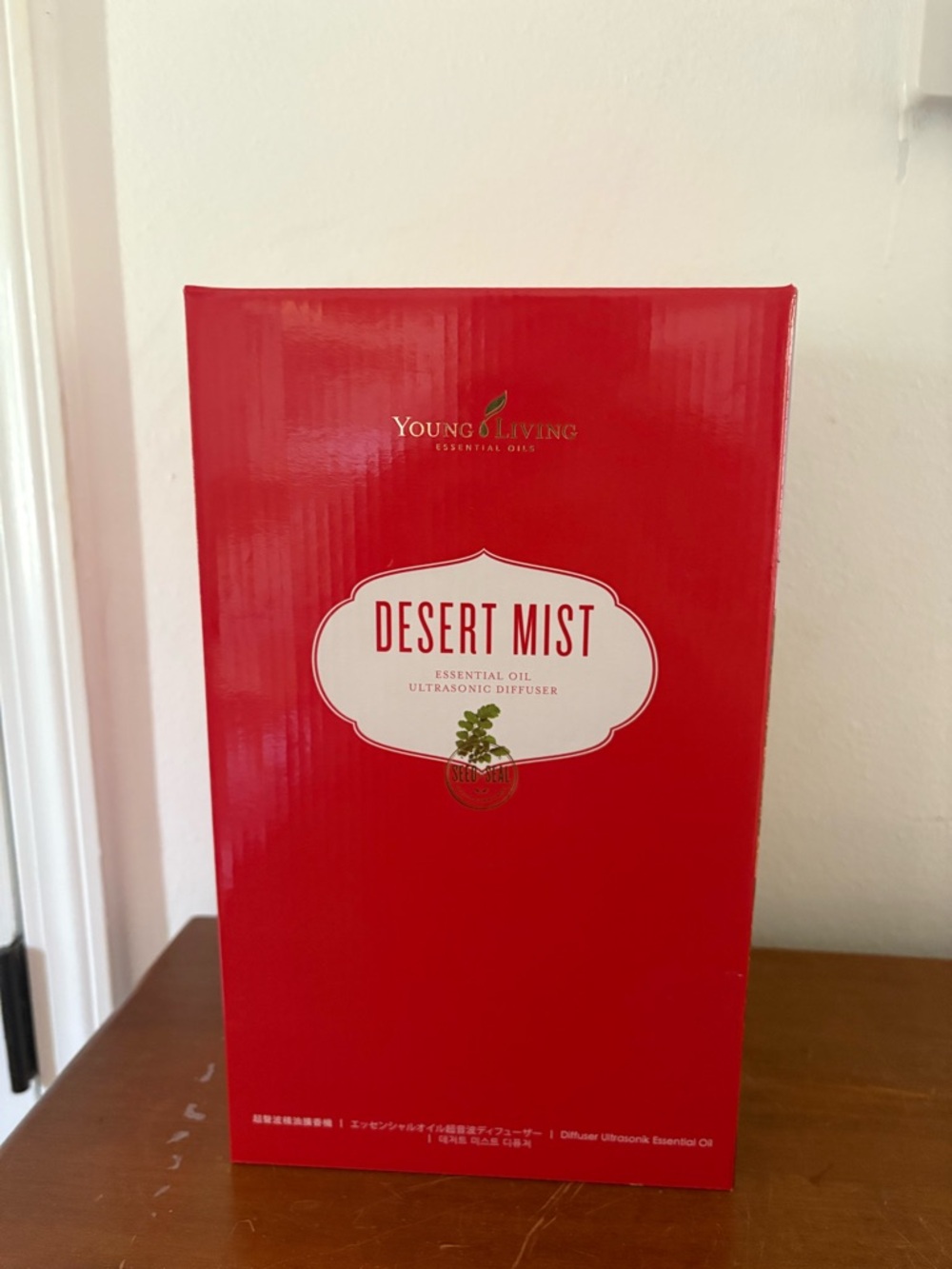 Young Living Desert Mist Diffuser Packaging - Red